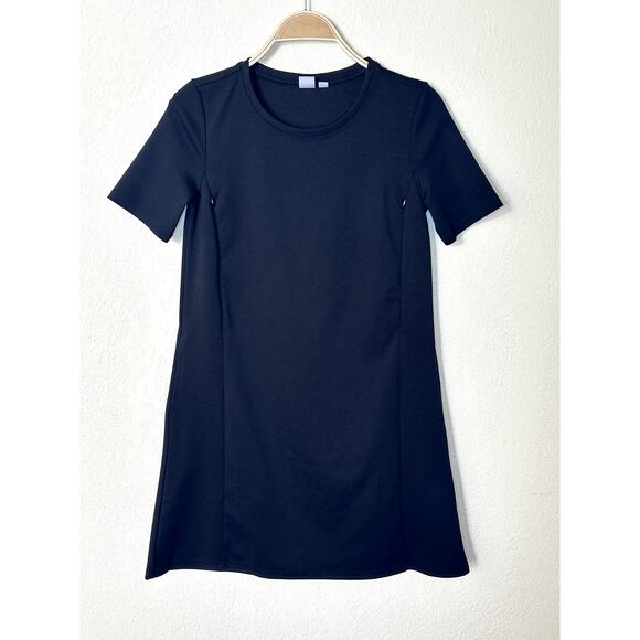 Gap Maternity Nursing Dress – XS Ponte Knit Side Zip – Black Stretch Work/Casual - Picture 1 of 9